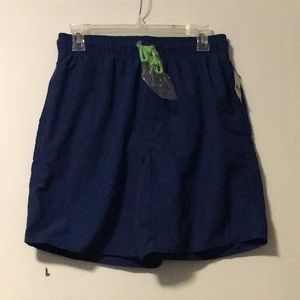 Simply Styled Navy Blue Swim Trunks